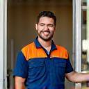Clear Air HVAC technician greeting homeowner